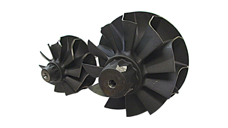 Low-weight Gamma-Ti Turbine Wheel