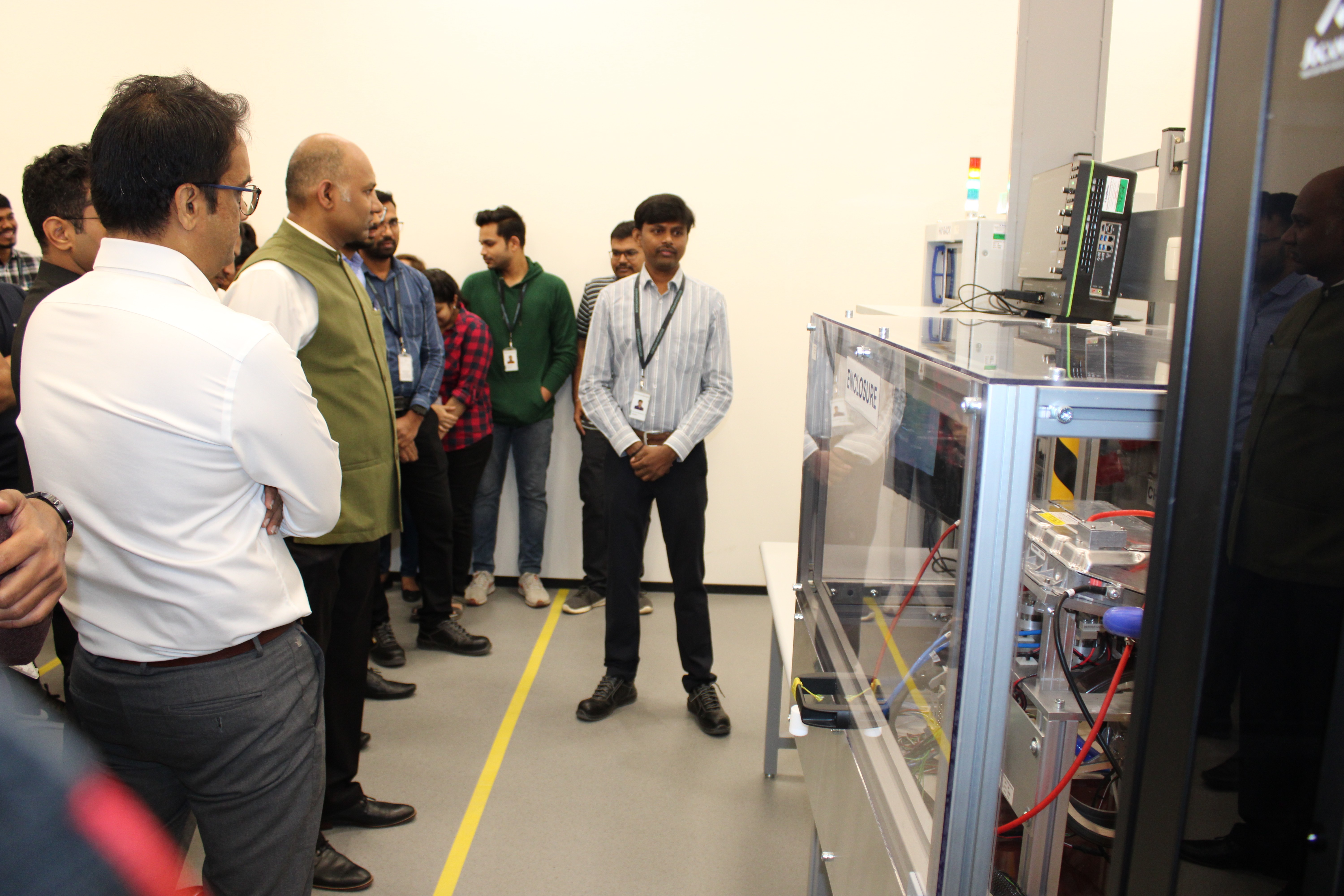 Men standing in a lab