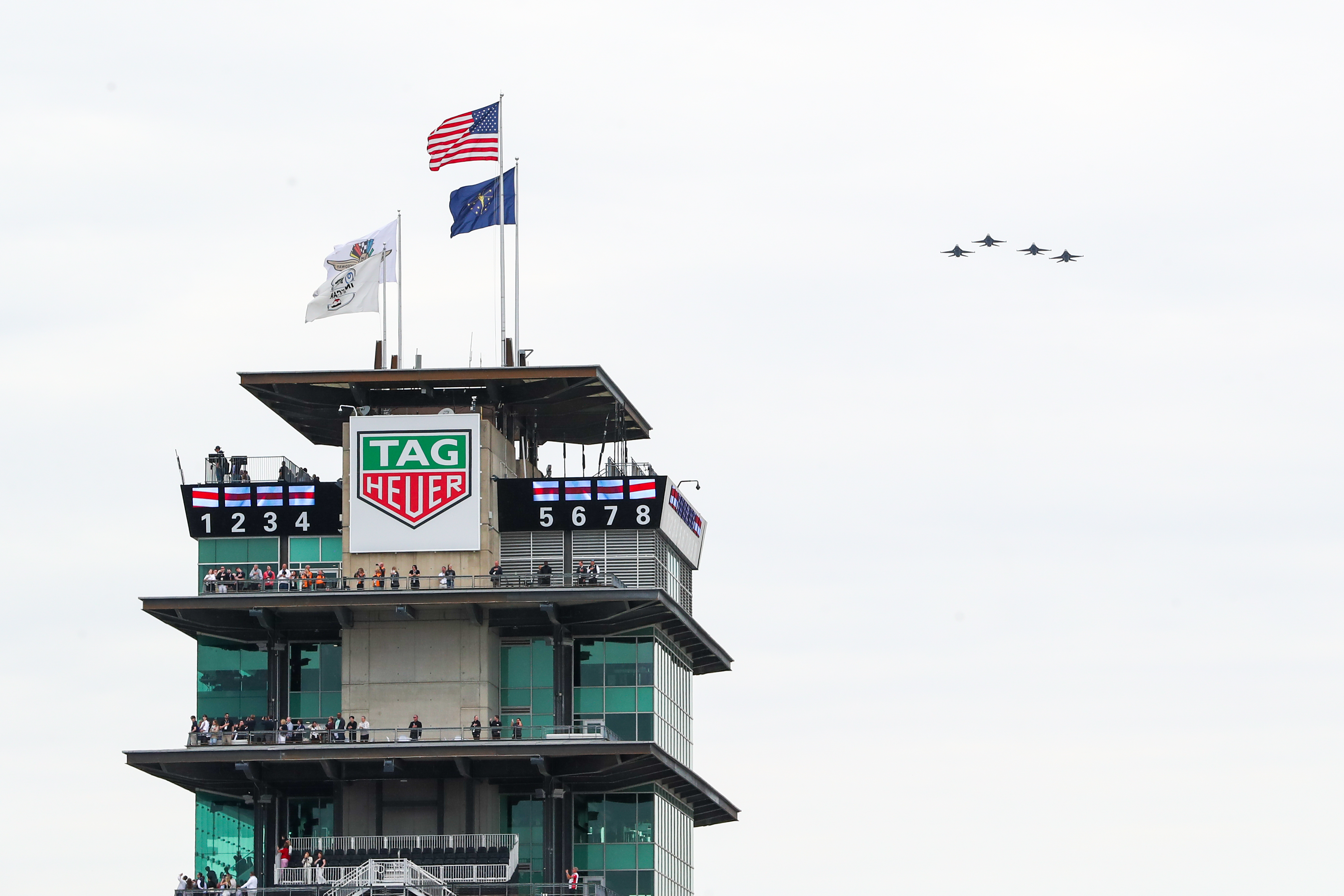 The Pagoda at IMS during the flyover