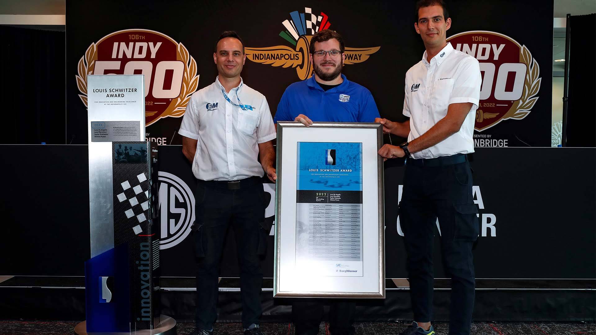 2022 Louis Schwitzer Award Celebrates Engineers Behind NTT INDYCAR SERIES