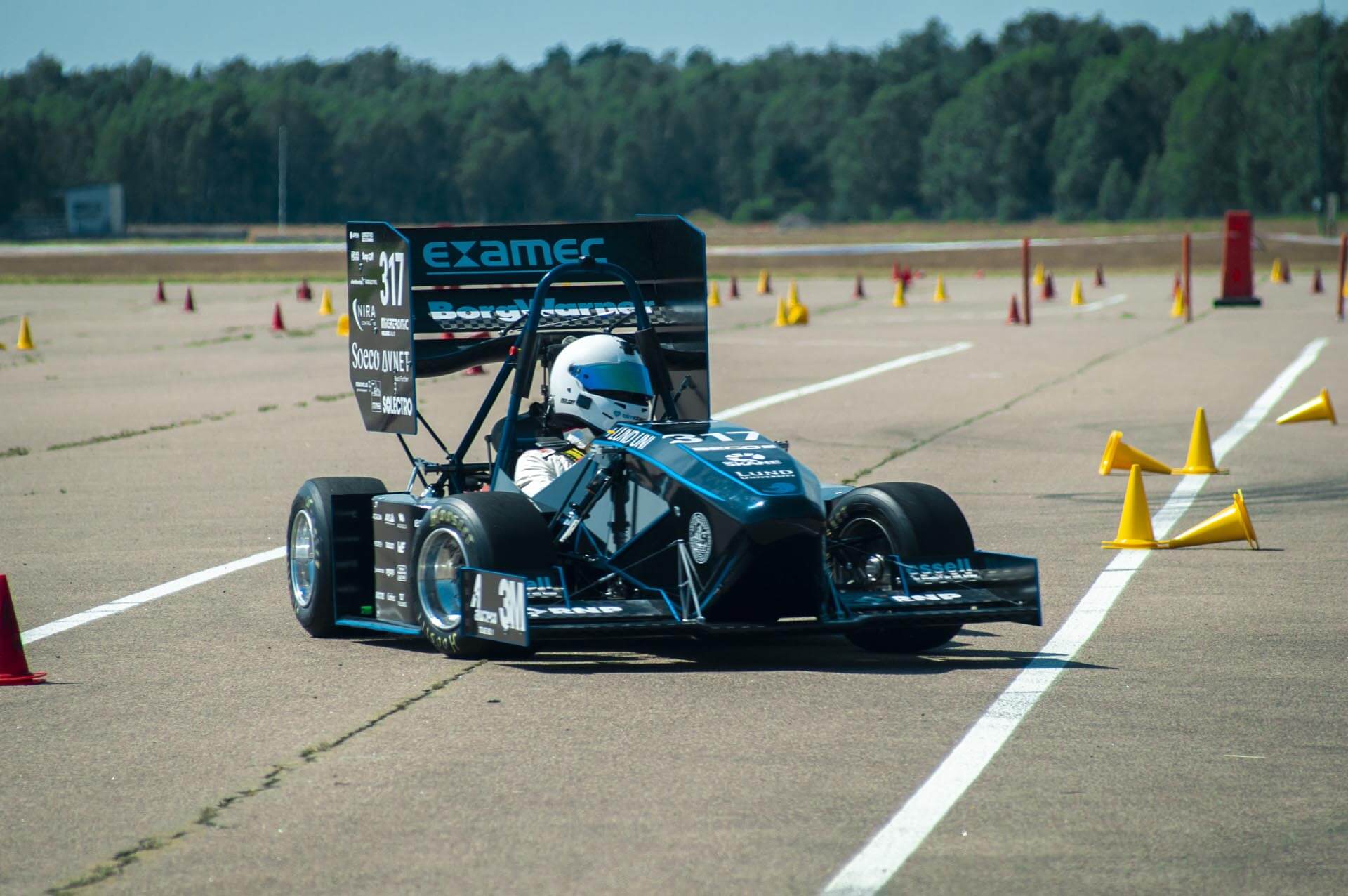 a race car on a track